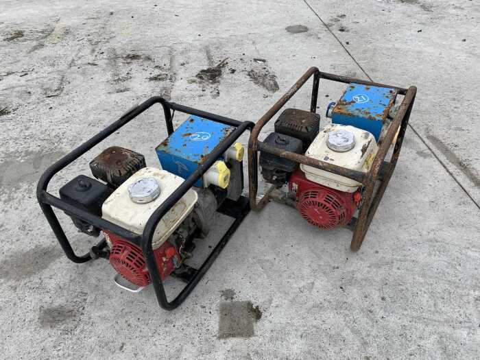 UNRESERVED 2 x Honda 3.4KVA Petrol Generators