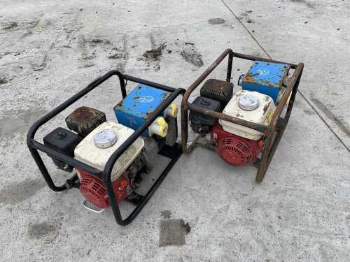 UNRESERVED 2 x Honda 3.4KVA Petrol Generators