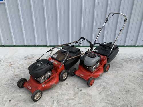 UNRESERVED 2 x Rover 18" Petrol Lawnmowers & Boxes