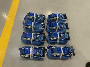 8 x 5T/10M Ratchet Straps