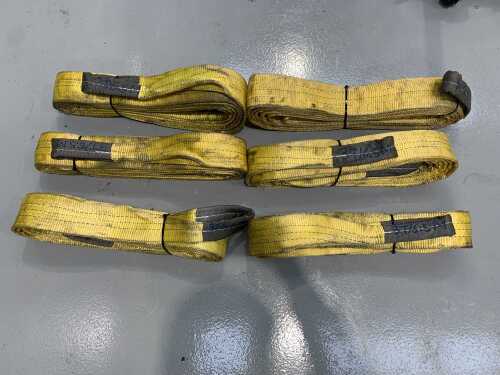 6 x 3T/6.5M Lifting Slings (Yellow)