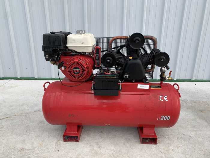 Honda GX390 200Ltr Petrol Air Compressor (Key Start)