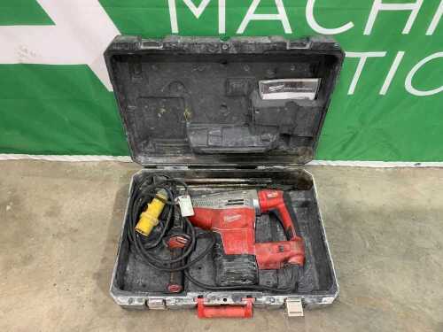 2021 Milwaukee K545S 110V 5KG Rotary Hammer Drill c/w 3 x Drill Bits