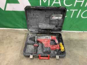 2022 Milwaukee K545S 110V 5KG Rotary Hammer Drill c/w 2 x Dril Bits