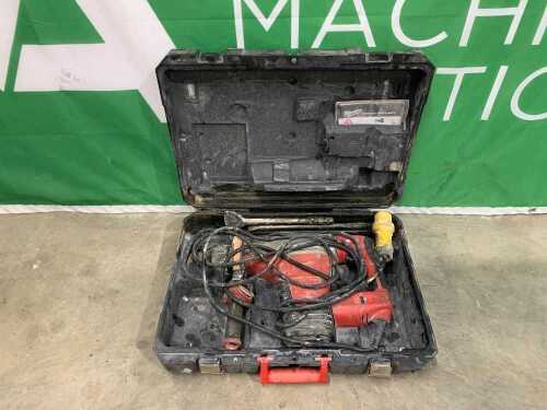 2022 Milwaukee K545S 110V 5KG Rotary Hammer Drill c/w 2 x Drill Bits