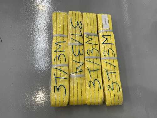 4 x 3T/3M Lifting Slings (Yellow)