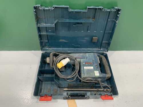 Bosch 110V Demolition Hammer Drill c/w New Drill Bit