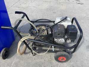 Honda GX390 Portable Petrol Power Washer c/w Hoses, Lance & Water Bin - 4