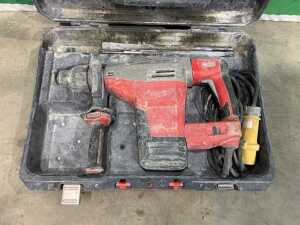 Milwaukee K545S 110V 5KG Rotary Hammer Drill c/w 2 x Drill Bits - 2