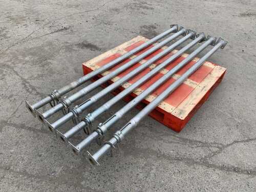 NEW/UNUSED 6 x Galvanised Acro Props 2.2M - 4M