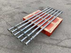 NEW/UNUSED 6 x Galvanised Acro Props 2.2M - 4M