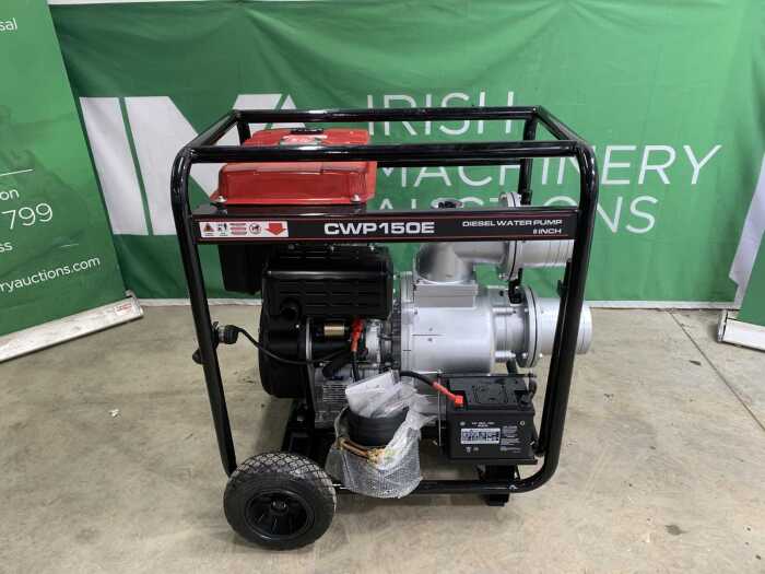 NEW/UNUSED Yuema CWP150E Portable 6" Diesel Water Pump c/w Key Start (15HP)