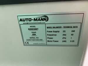 UNUSED 2026 Auto-Mann Wheel Balancing Machine (240v) - 4