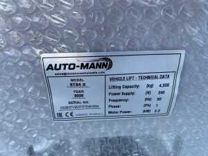 NEW/UNUSED 2026 Auto-Mann STS4.5 2 Post 4.5T Garage Lift (240V) - 5