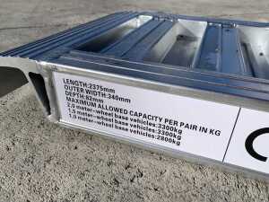 NEW/UNUSED 7.7FT Heavy Duty Loading Ramps (2375mm x 340mm x 82mm) - 2