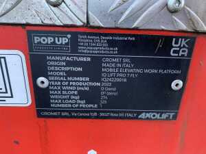 2022 Pop Up IQ Lift Pro 7 Fly Pop Up Lift - 4