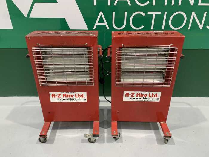 2 x Portable Red-Red Heaters