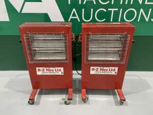 2 x Portable Red-Red Heaters