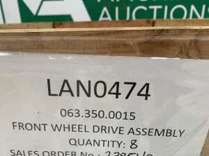 UNRESERVED 8 x UNUSED 48V Motors - Dana 200 Series Motor, Gearbox & Hydraulic Brake - 3
