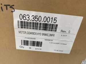 UNRESERVED 8 x UNUSED 48V Motors Dana 200 Series Motor, Gearbox & Hydraulic Brake - 2