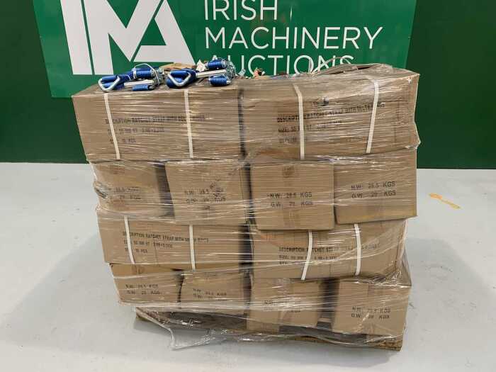 UNRESERVED Large Selection Of UNUSED Ratchet Straps In Boxes (Approx 18 Per Box)