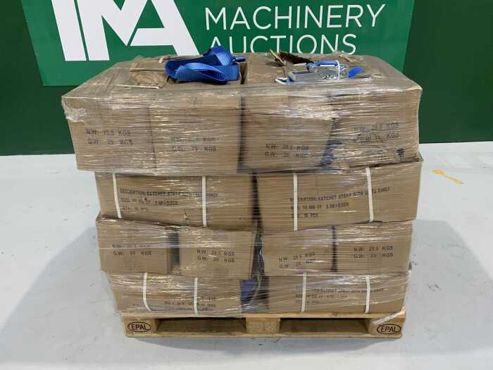 UNRESERVED Large Selection Of UNUSED Ratchet Straps In Boxes (Approx 18 Per Box)