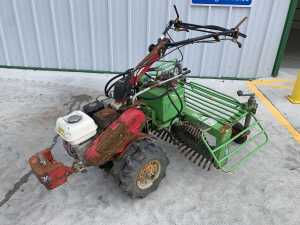 Honda F&R Petrol Pedestrian Power Unit c/w Martyns Hydra-Power SP90 Stone Rake