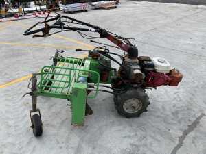 Honda F&R Petrol Pedestrian Power Unit c/w Martyns Hydra-Power SP90 Stone Rake - 5