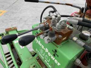 Honda F&R Petrol Pedestrian Power Unit c/w Martyns Hydra-Power SP90 Stone Rake - 9
