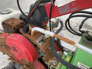 Honda F&R Petrol Pedestrian Power Unit c/w Martyns Hydra-Power SP90 Stone Rake - 10
