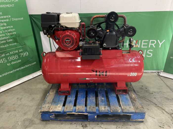 UNRESERVED 2023 Honda GX390/Pacini 200L Petrol Key Start Compressor