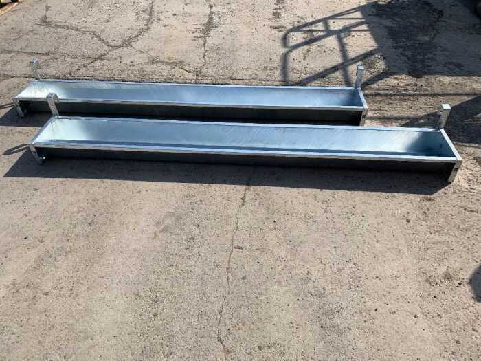 Gate Line Trough 2 x NEW 8FT Galvanised Gate Hanging Trough