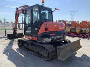 2017 Kubota KX080-4 Zero Tail 8T Excavator c/w 2 x Buckets - 9
